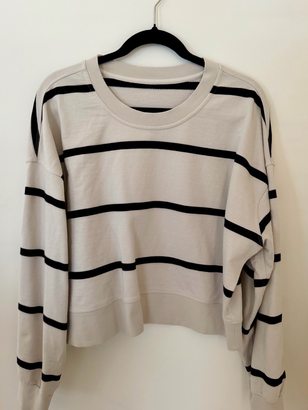 Lululemon Perfectly Oversized Cropped Crew *Stripe